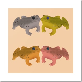 Bullfrog Buddies (Citrus Oat) Posters and Art